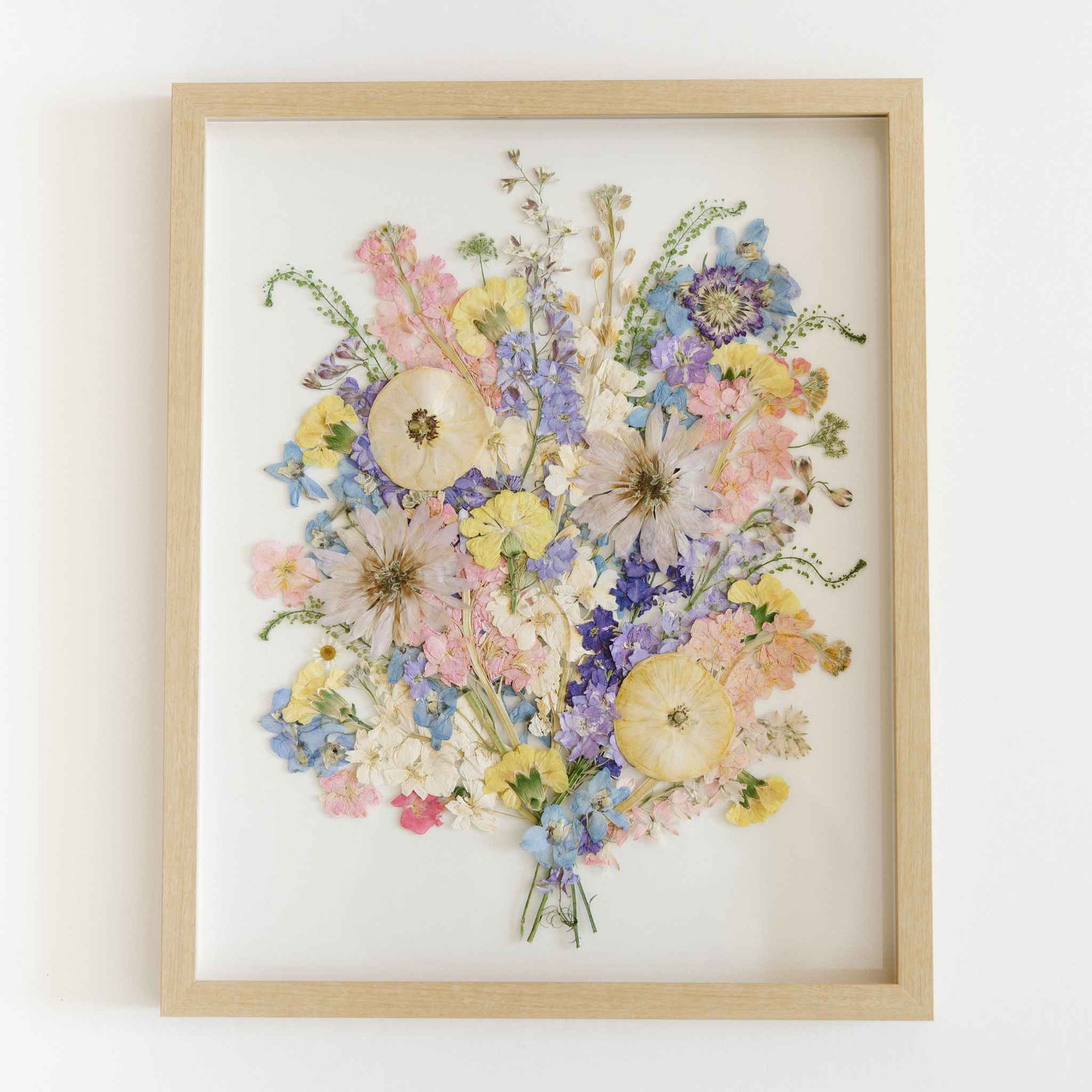 Floral Bouquet Pressed Frame