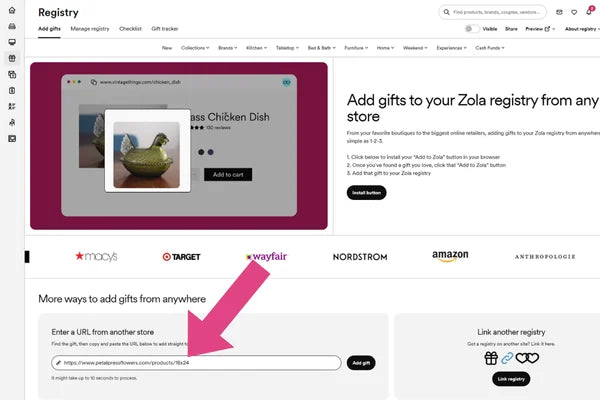 Enter Product URL